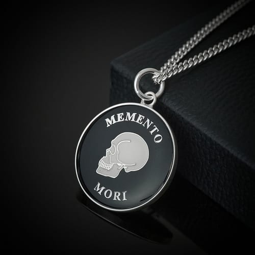 stoic-memento-mori-silver-and-black-pendant-necklace-stoicism