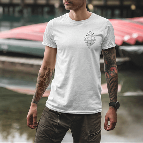 t shirt mockup featuring a tattooed man and water in the background 1854 el1 e1617034545564