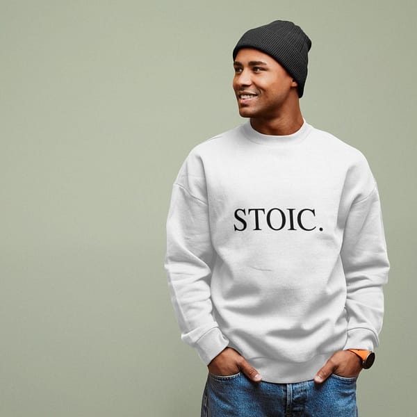 STOIC. Design Sweatshirt White e1597746986307