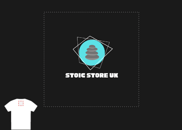 Stoic Store Logo on Black