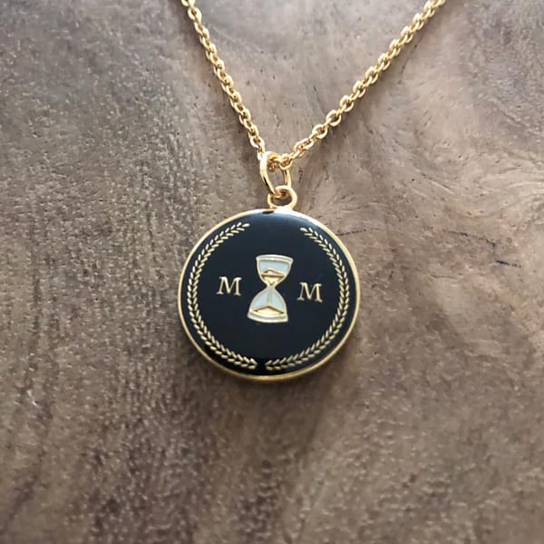 stoic-memento-mori-pendant-necklace-black-and-gold-enamelled-2
